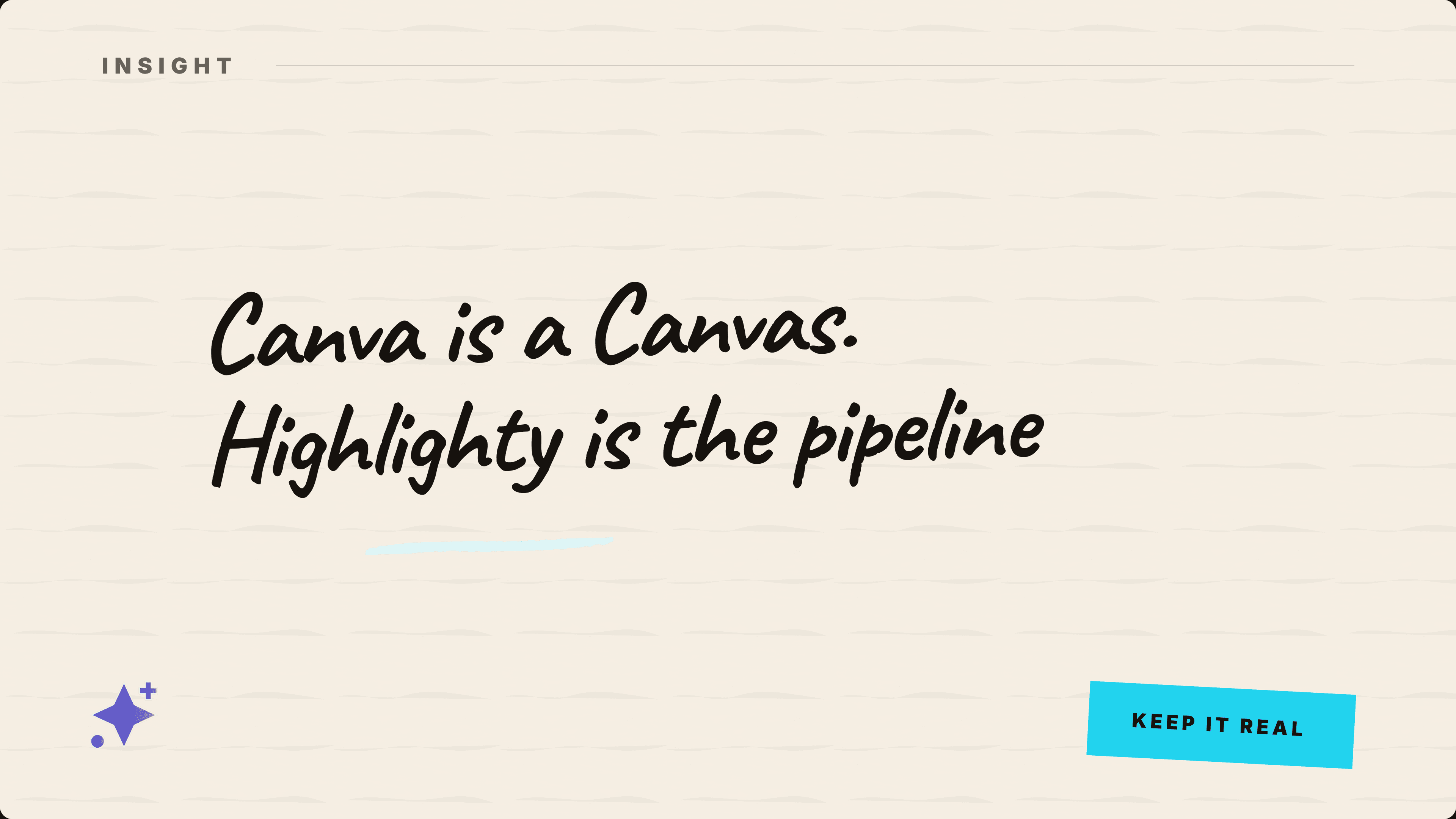Canva vs Highlightly hero graphic for source-backed design workflows