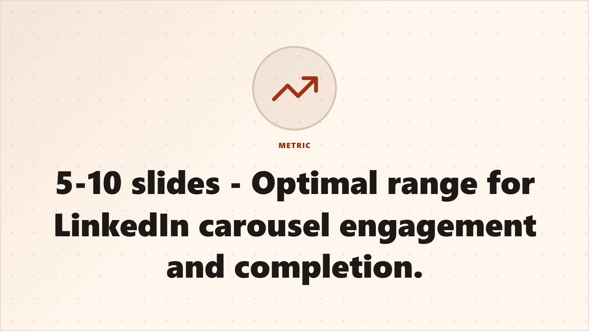 Illustrated LinkedIn carousel slide count decision graphic