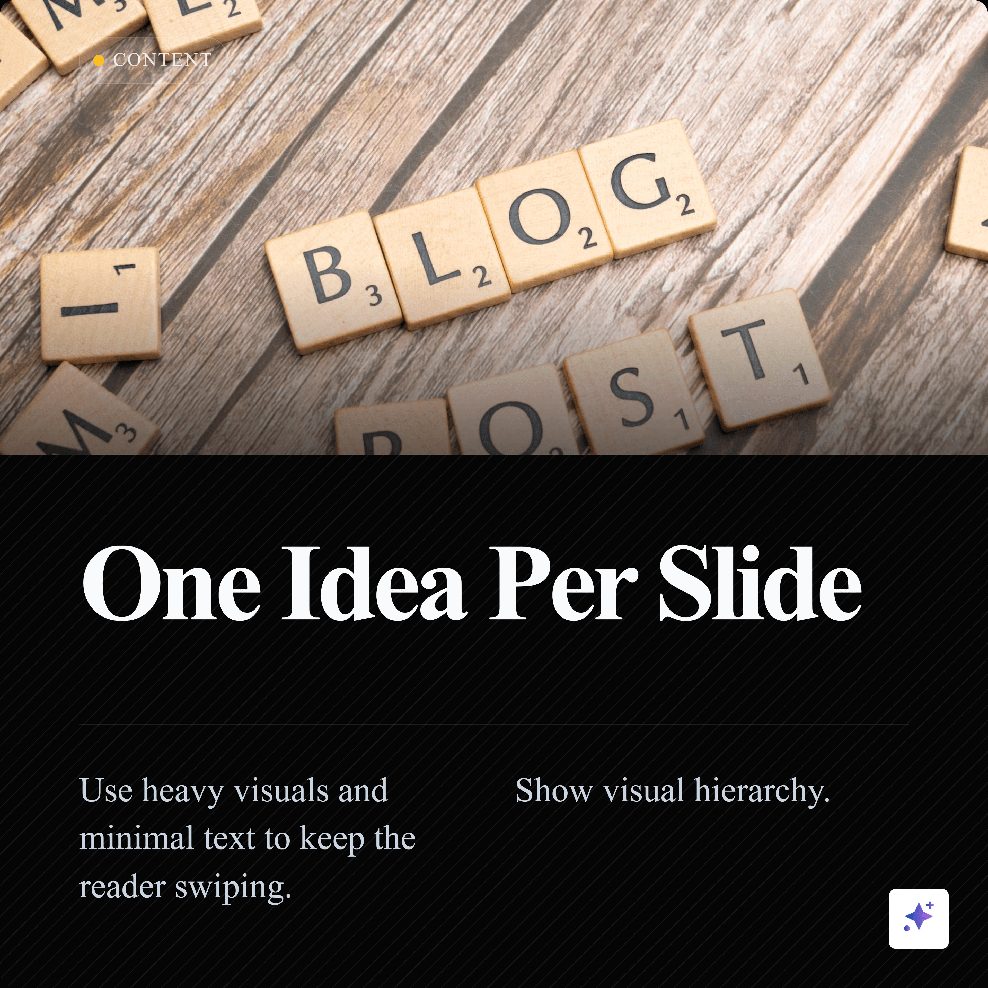 Instagram carousel from blog content slide 6
