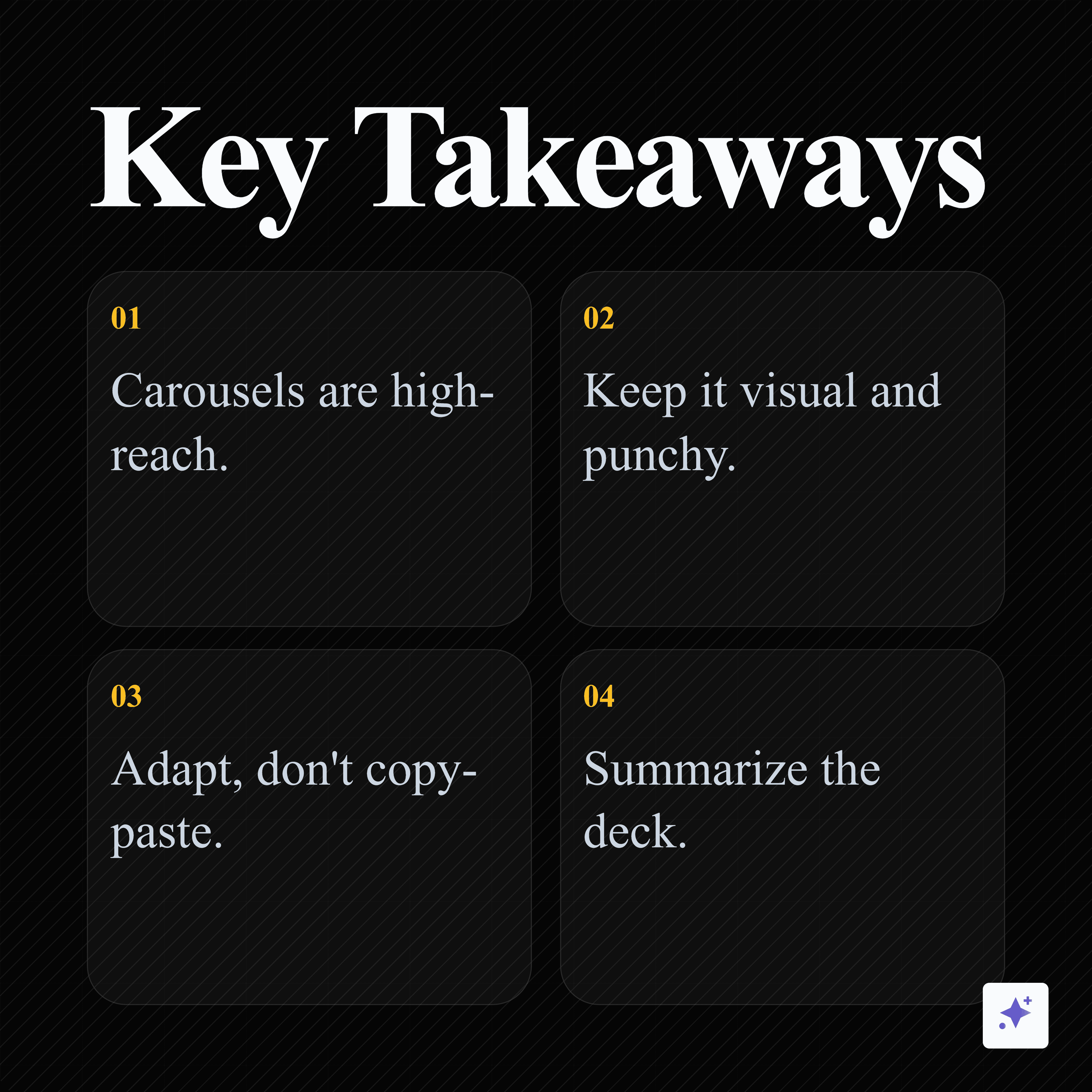 Instagram carousel from blog content slide 8