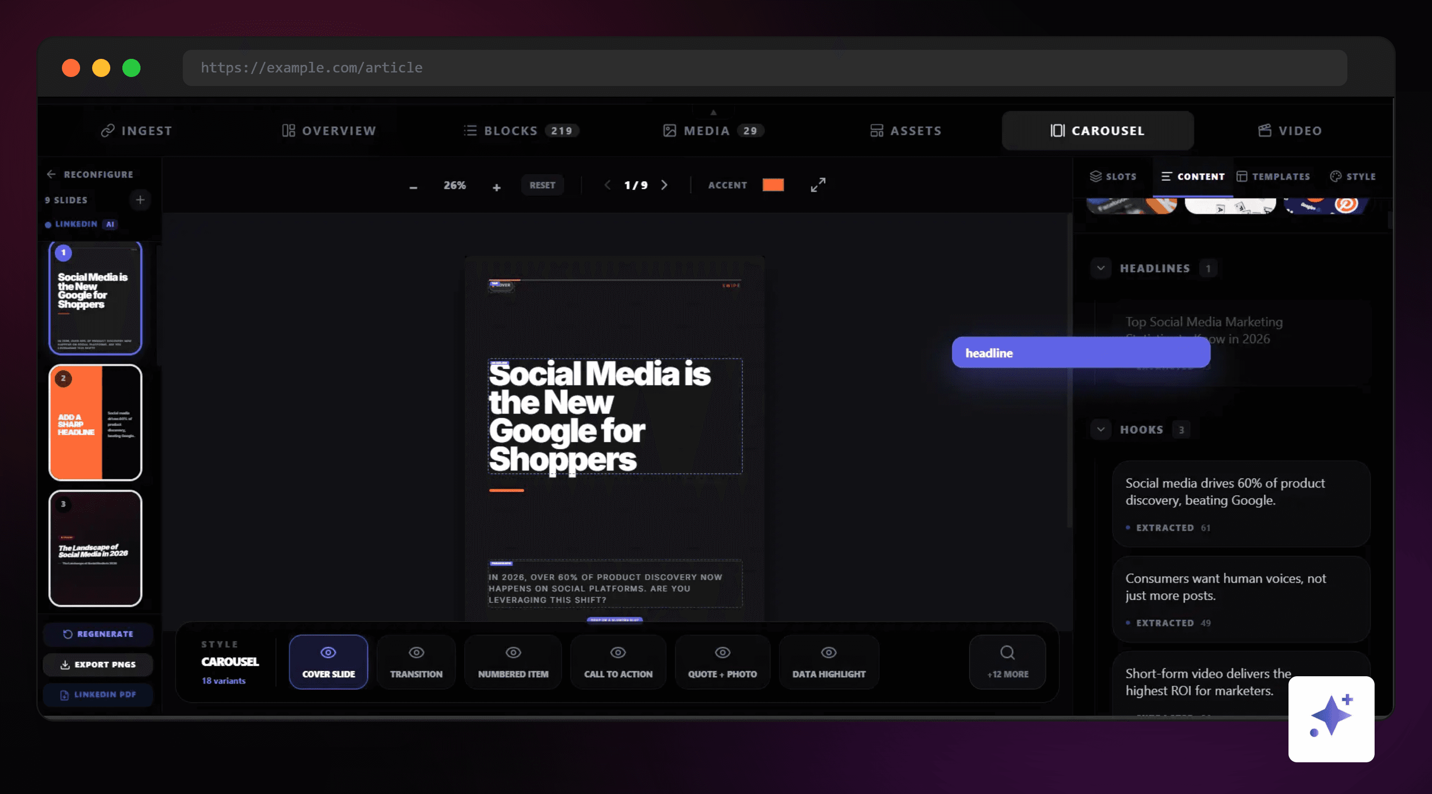 Enhanced Highlightly screenshot transformed into a polished browser mockup graphic