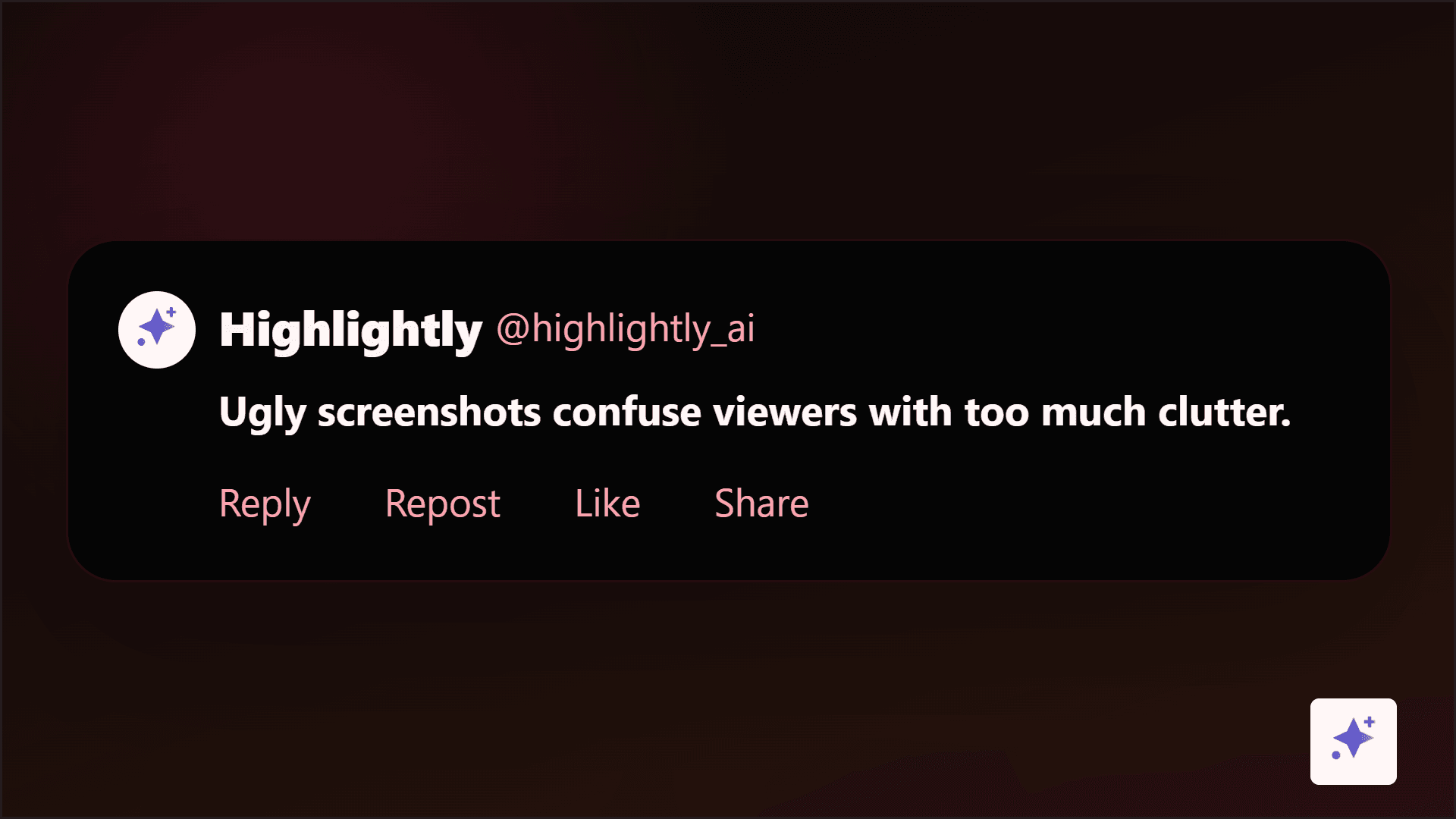 X-style social graphic generated from a screenshot proof point