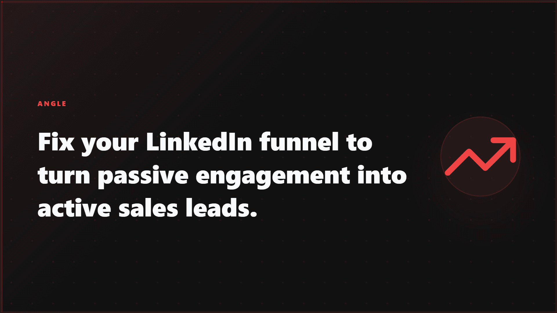 LinkedIn funnel graphic about turning passive engagement into active sales leads
