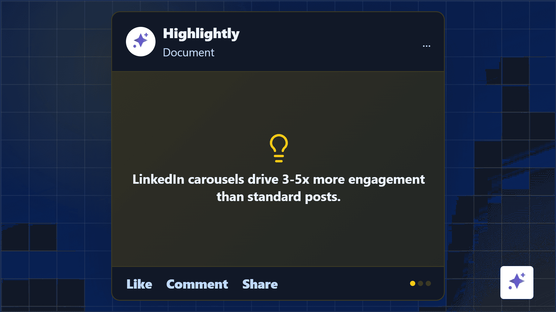 LinkedIn carousel preview created for a document post guide