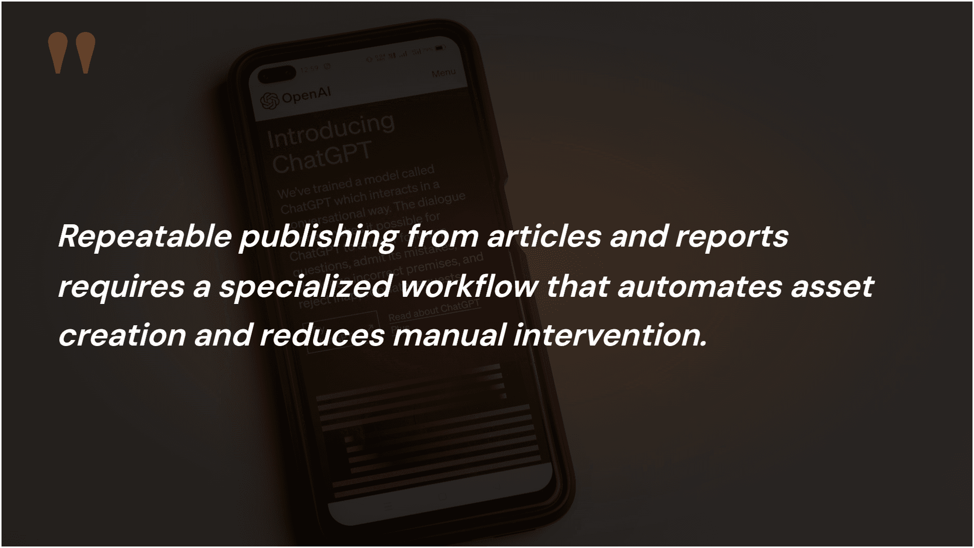 Quote card about attention for social publishing