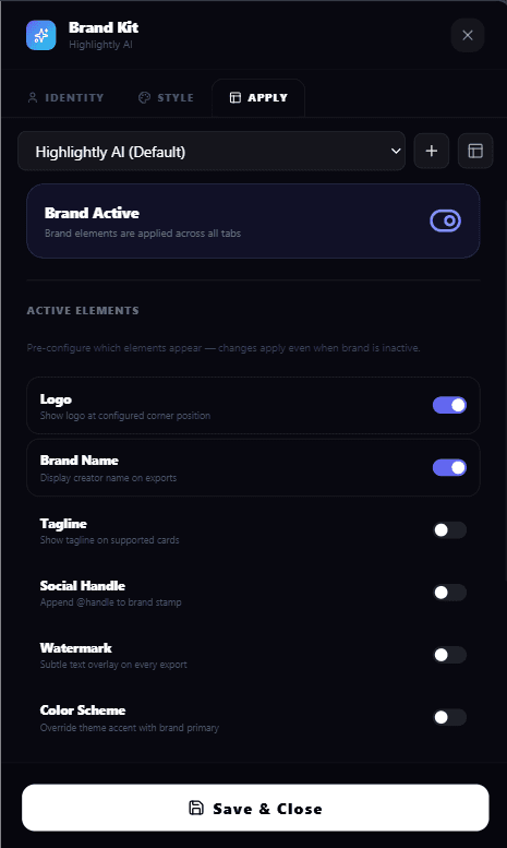 Highlightly generated asset example