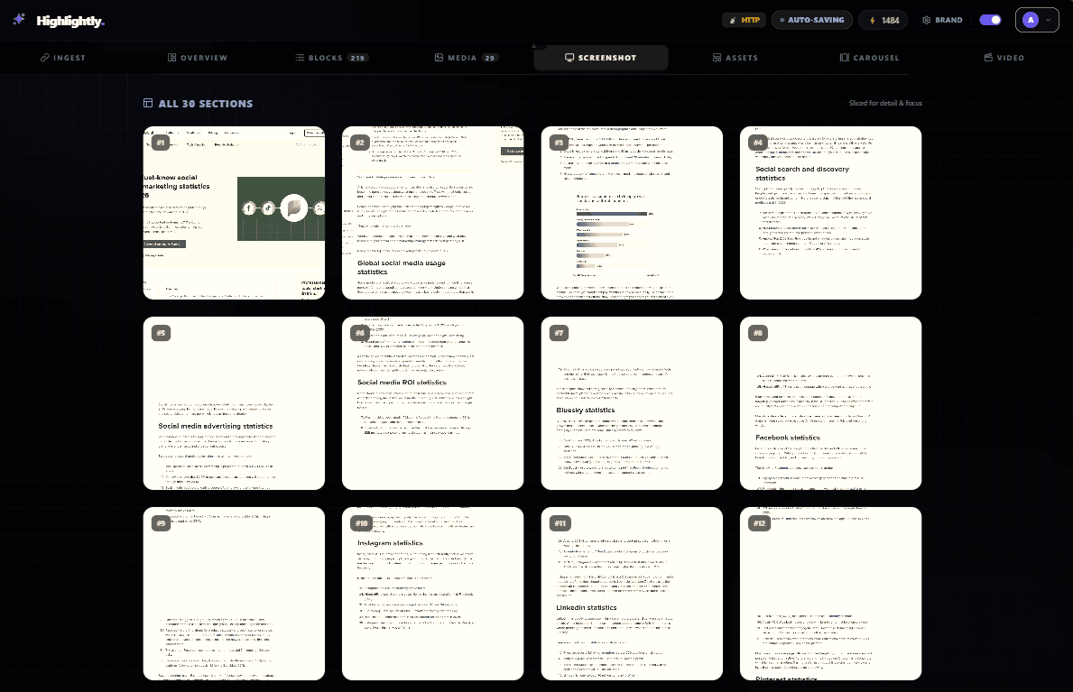 Turn screenshots and page captures into annotated social graphics. example