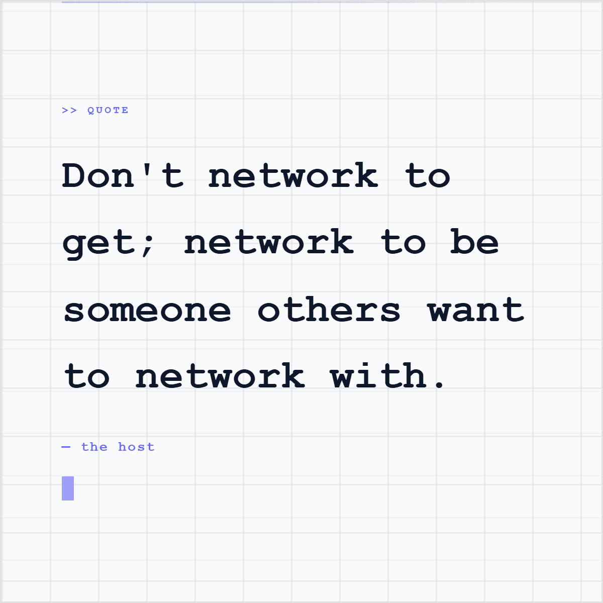 Highlightly typewriter quote card generated from a source