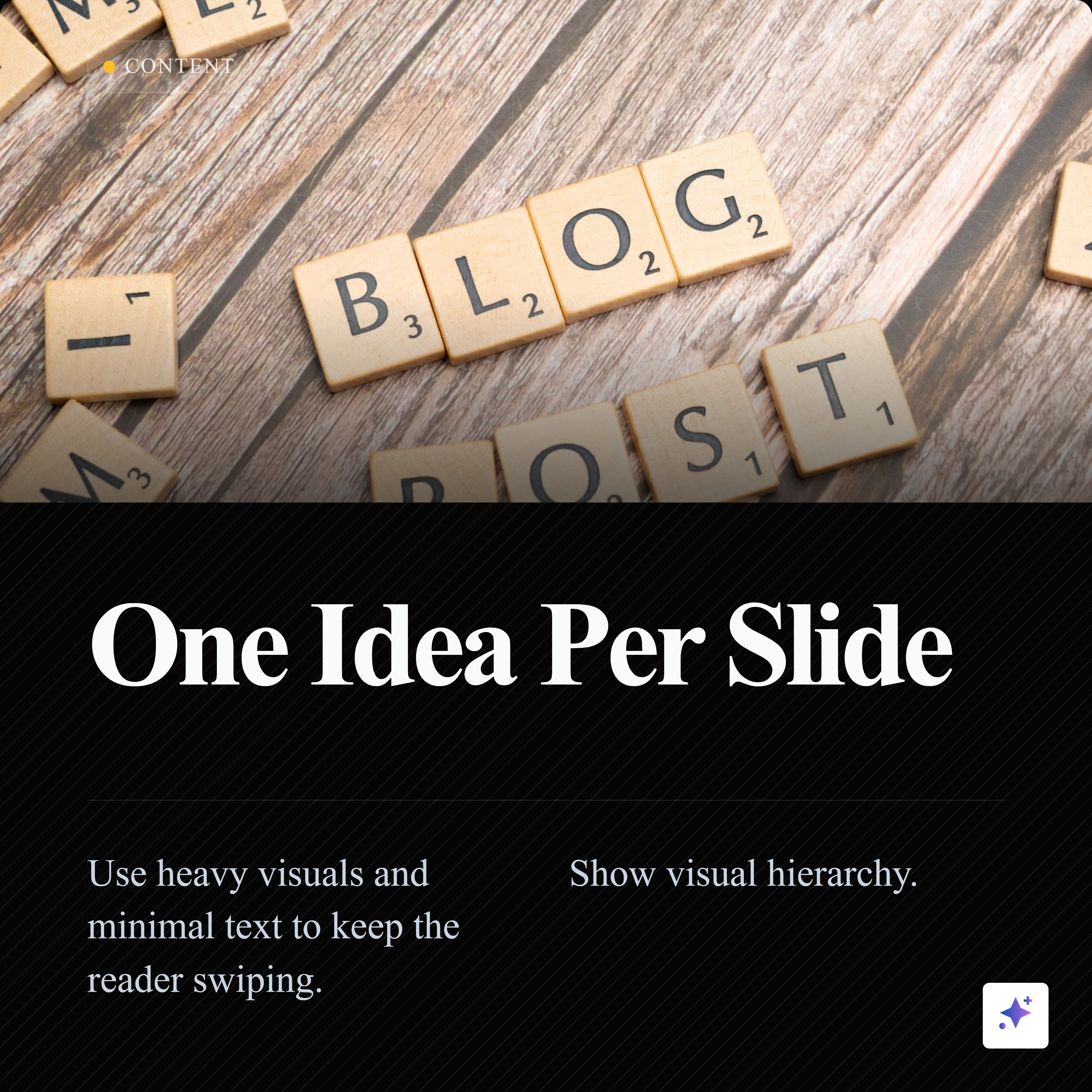 Instagram carousel from blog content slide 6