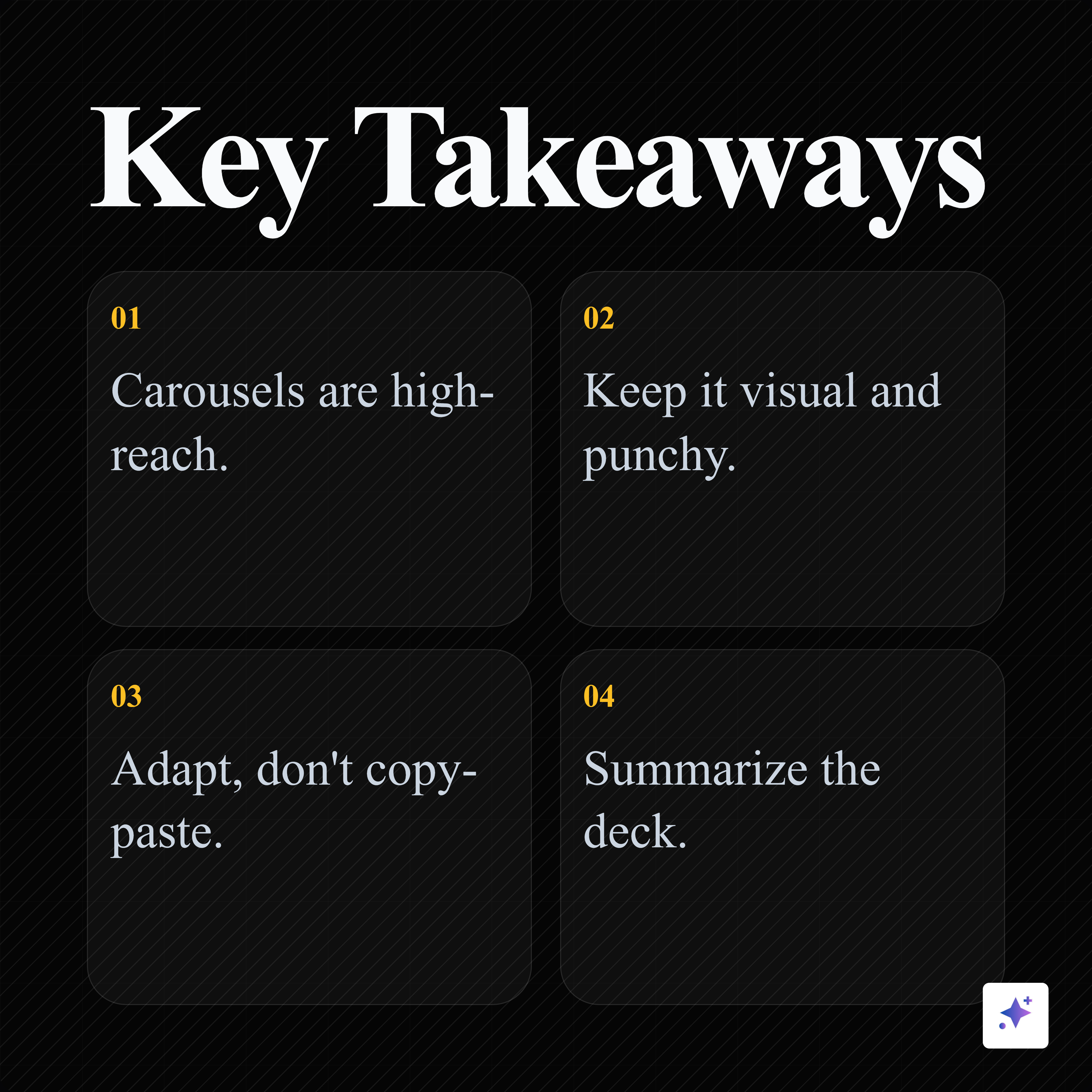 Instagram carousel from blog content slide 8