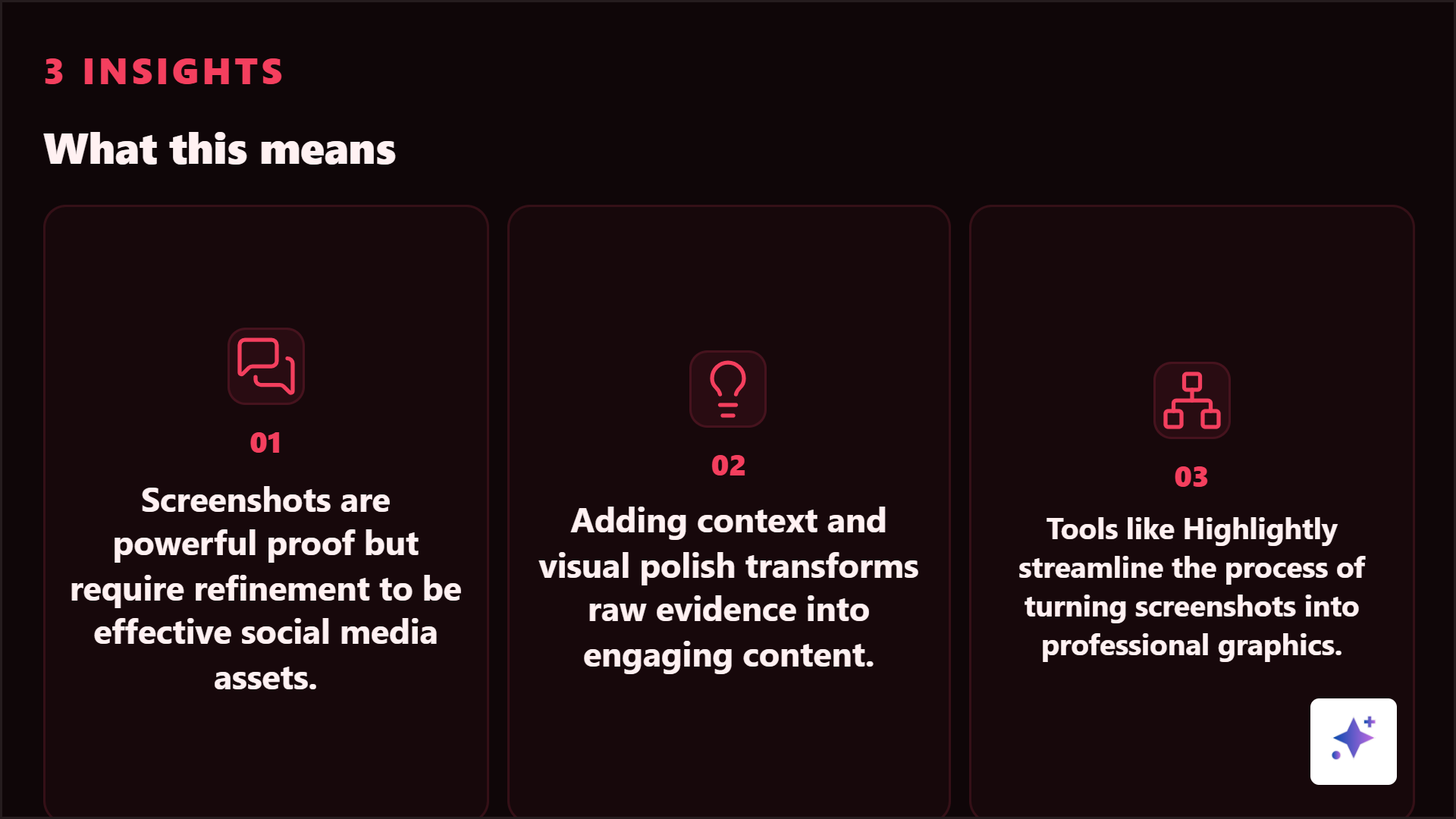 Screenshot social graphic checklist for crop, context, annotation, and attribution