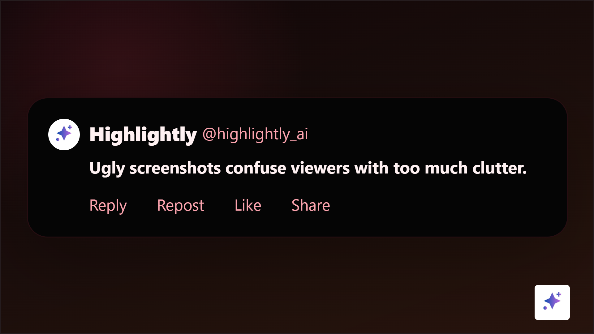 X-style social graphic generated from a screenshot proof point