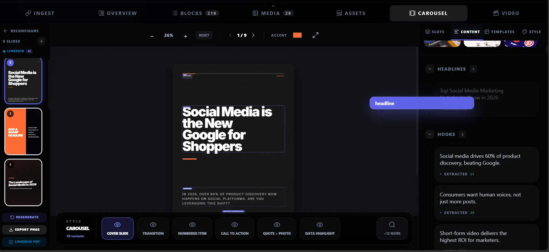 Raw Highlightly product screenshot before social graphic enhancement
