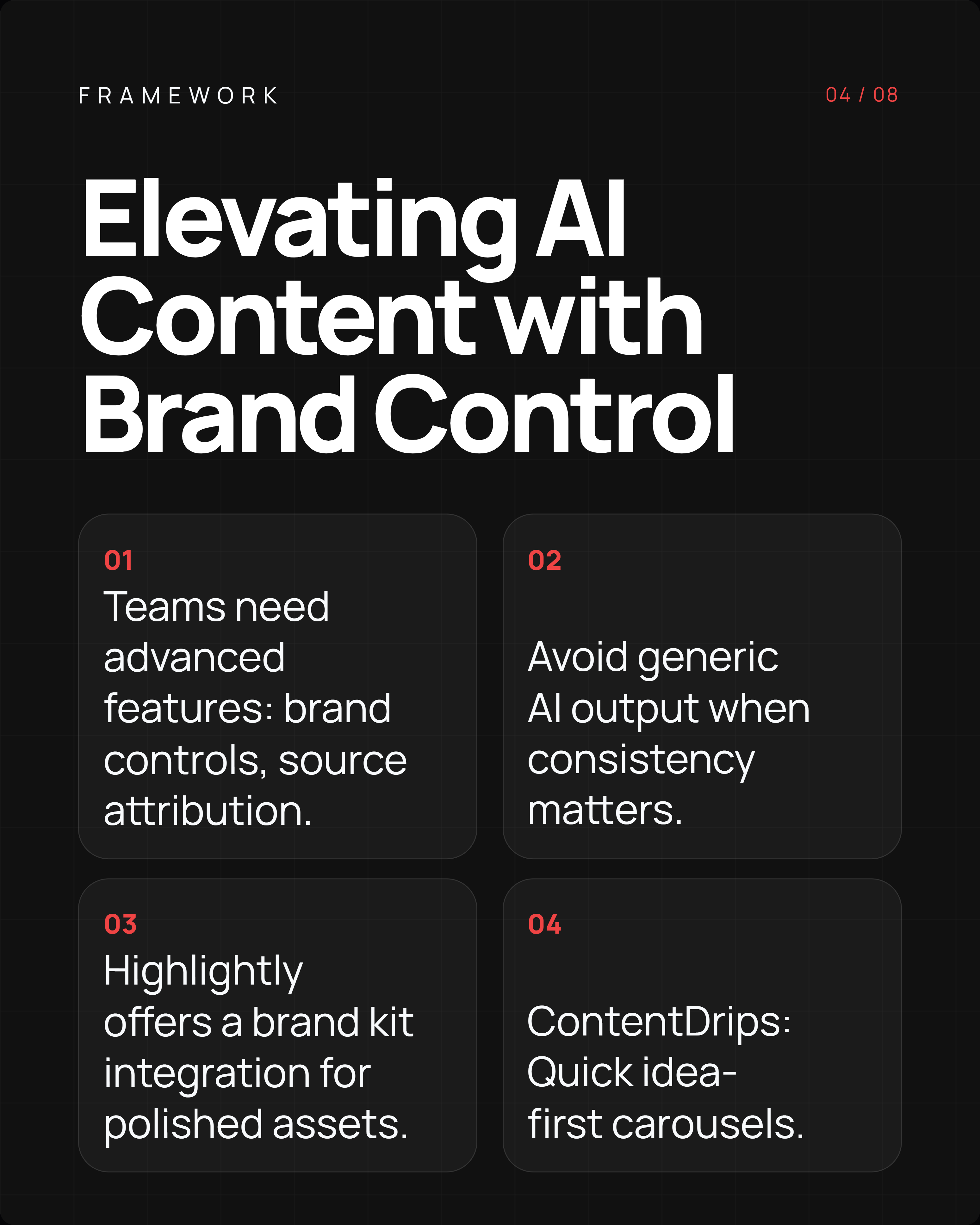 Vertical slide explaining ContentDrips alternative workflow