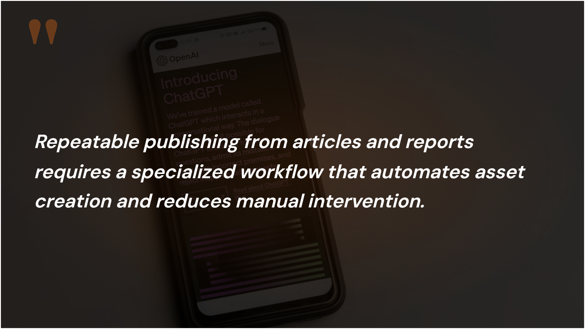 Quote card about attention for social publishing