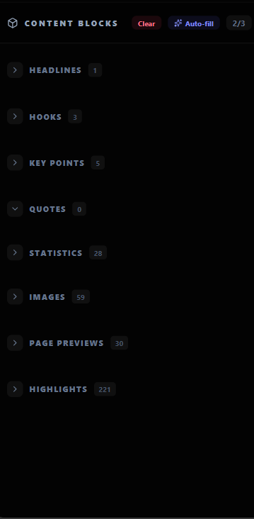 Highlightly branding and watermark controls used during a pre-publish review