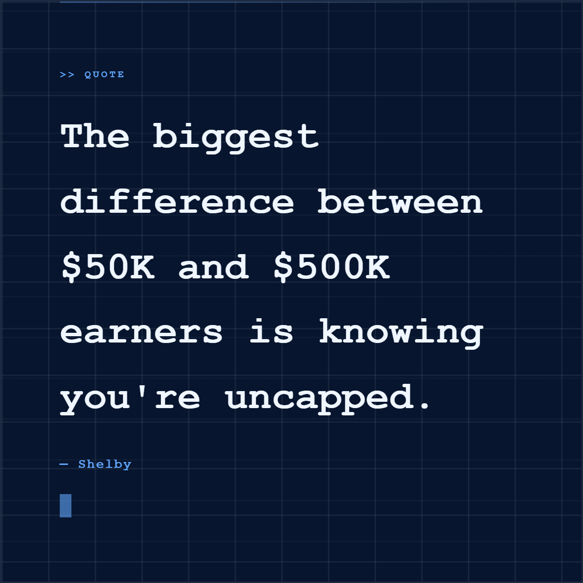 Highlightly typewriter quote card with source-backed quote